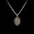 Sterling Silver Black Madonna Medal Necklace